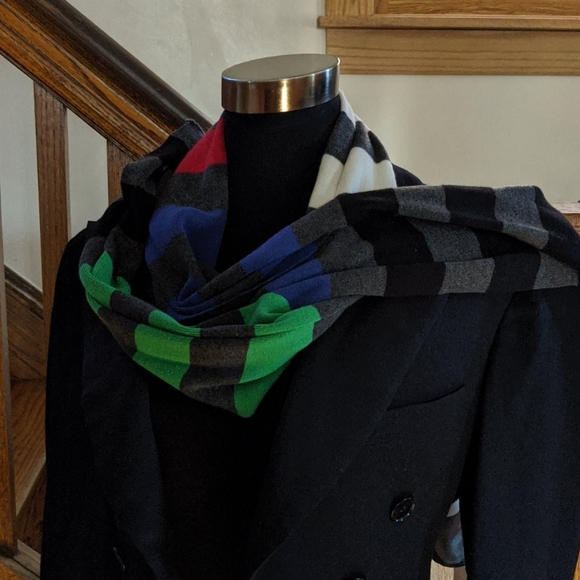H&M Accessories - H & M Cheerfully Colored Striped Scarf